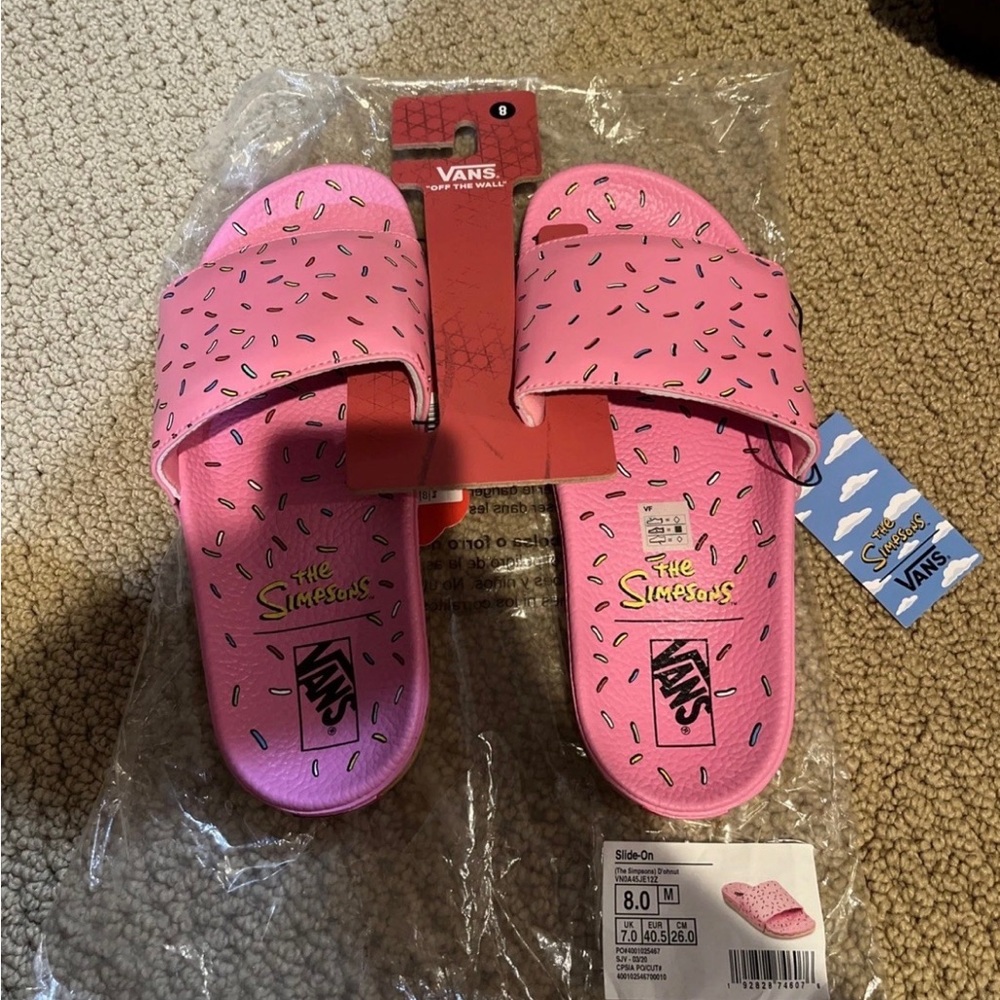 Vans x The Simpsons “Pink D’ohnuts” Slide-On Sandals